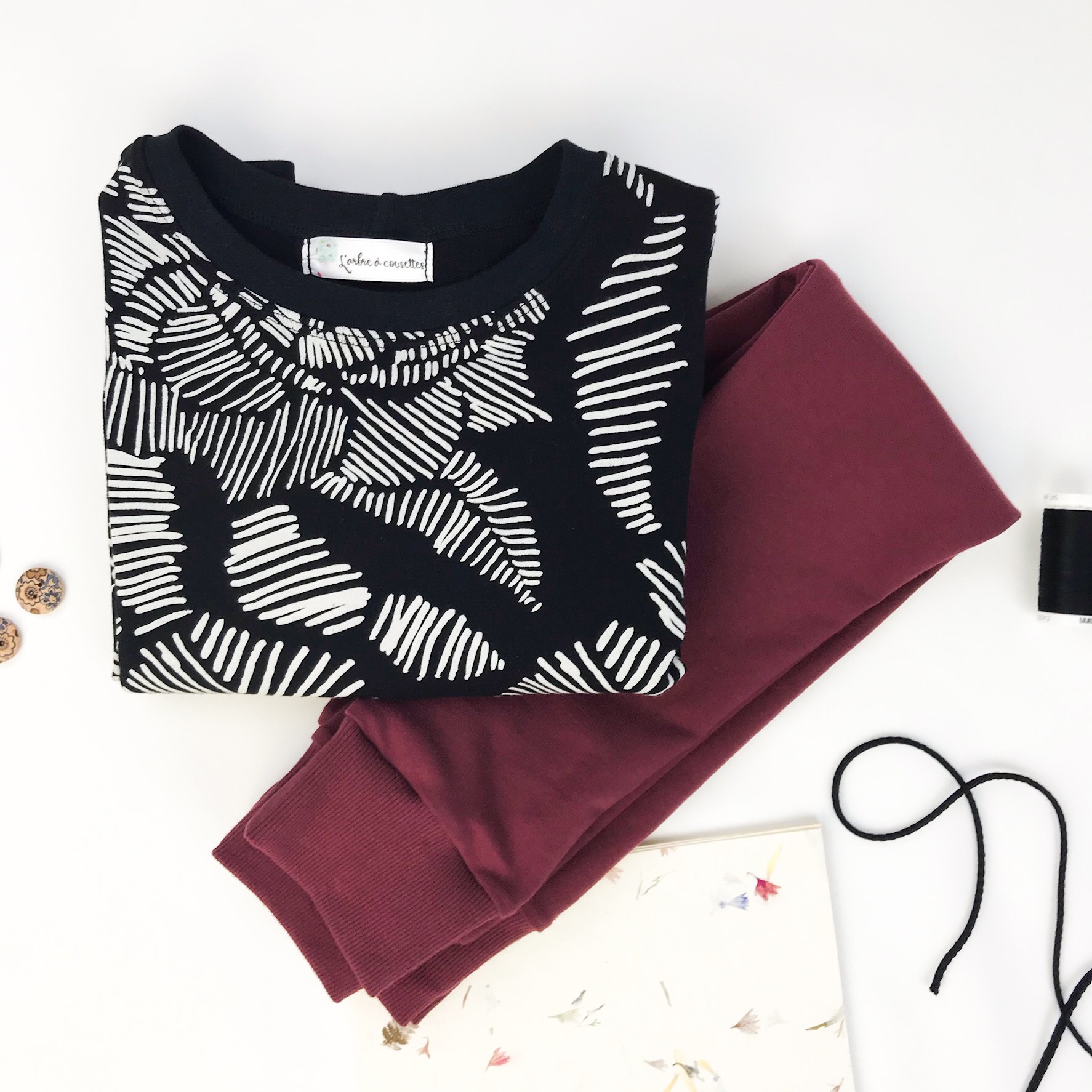 Vue d’ensemble de la collection Winter Flowers : vêtements enfant en french terry See You At Six