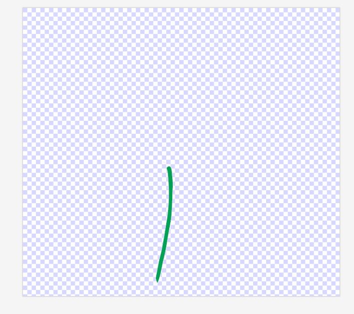 Cricut Design Space – calque de la tige en vert foncé, deuxième étape de création des calques