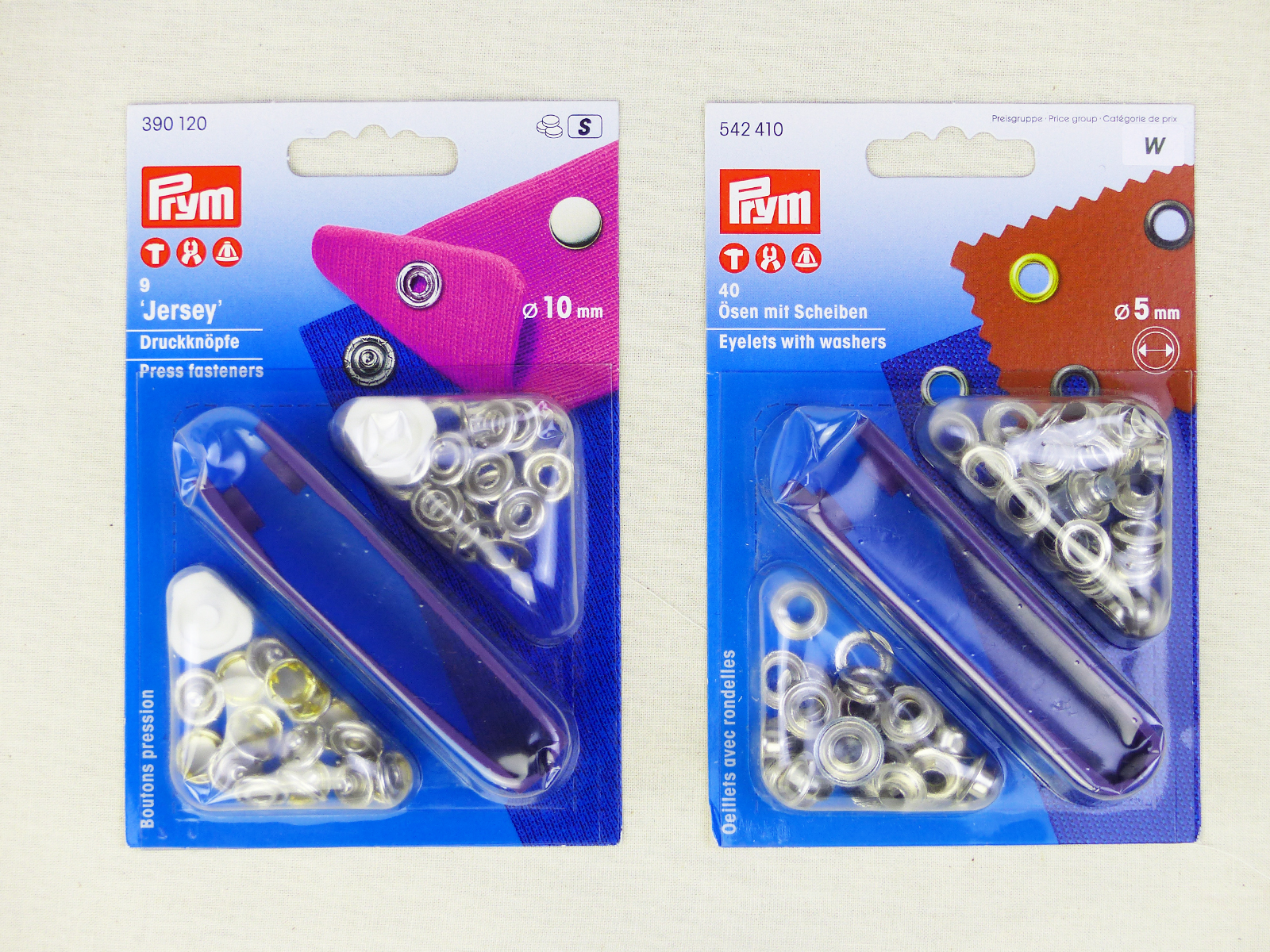 Kit de pressions et œillets métalliques Prym Vario, accessoires de couture multifonctions