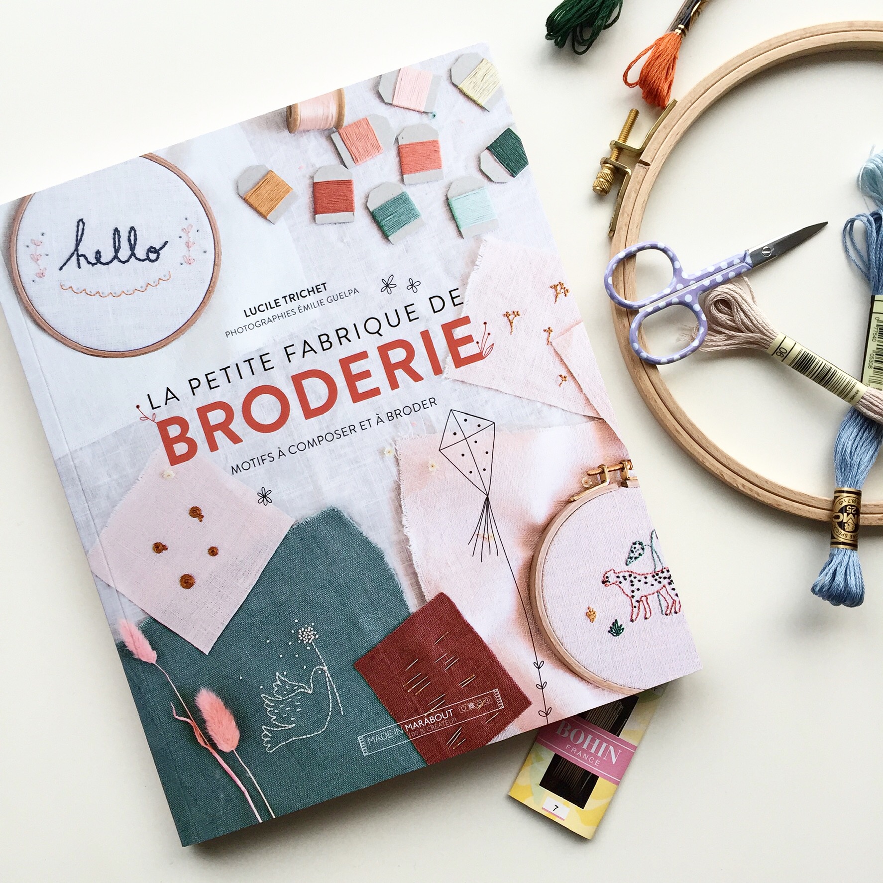 Livre La Petite Fabrique de Broderie de Lucile Trichet, guide pour débutants