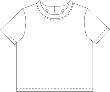 Illustration Luminous version 1 – sans découpe, manches courtes, face