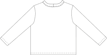 Illustration Luminous – dos sans découpe, manches longues (versions 2, 4)