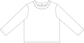 Illustration Luminous version 2 – sans découpe, manches longues, face