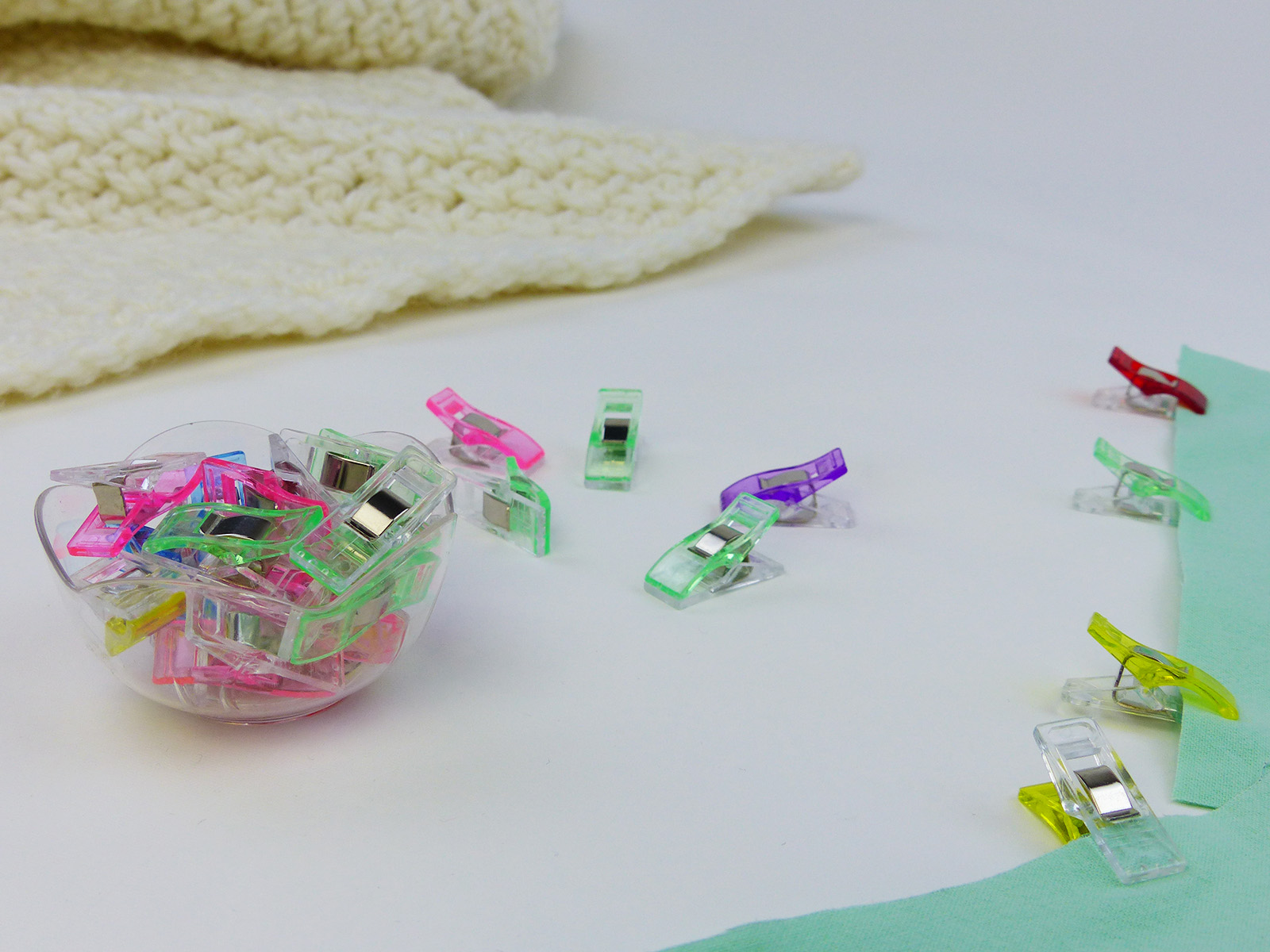 Petites pinces à tissus Rascol pour assembler les pièces sans épingles, couture et surjeteuse