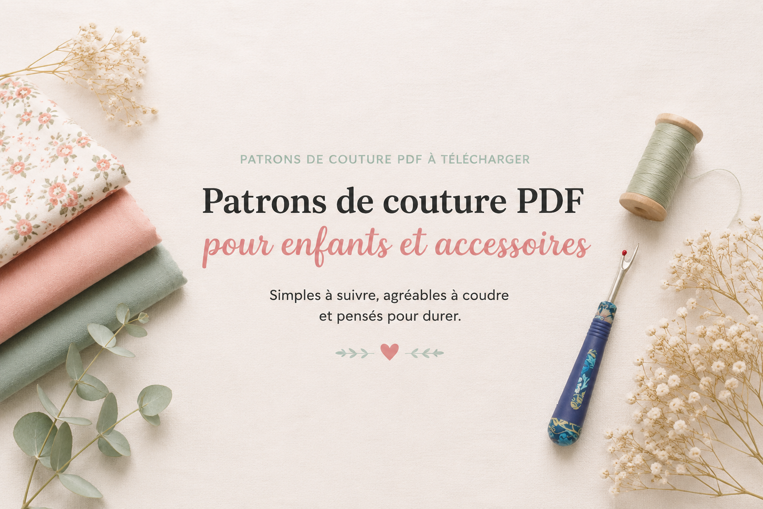 Des patrons de couture PDF pour coudre avec plaisir